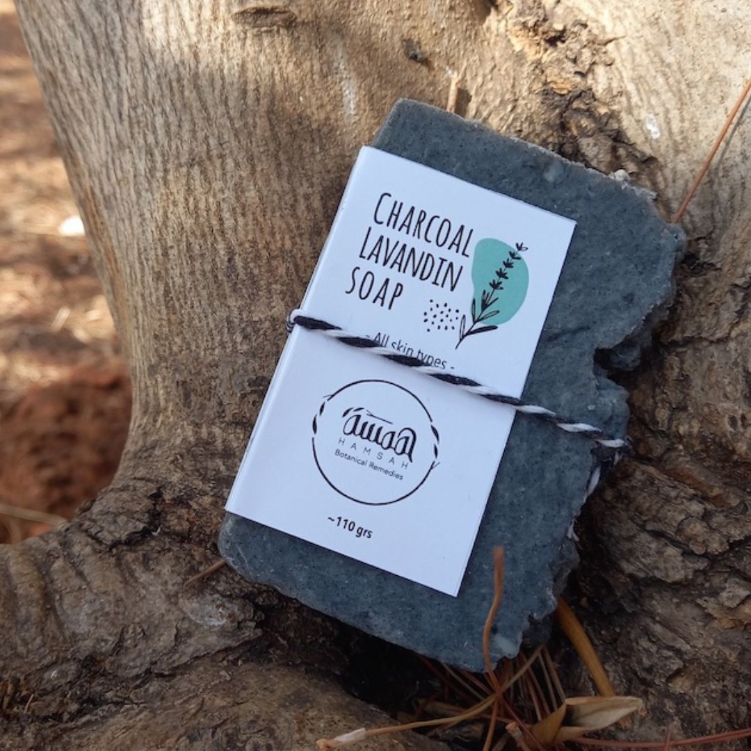 Charcoal lavandin soap