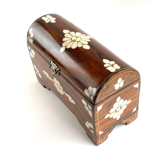 Mother of Pearl inlaid wooden box (Medium)